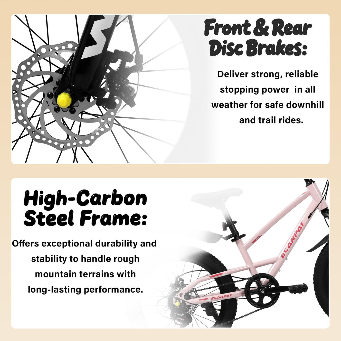 20 Inch Mountain Kids Bike For Boys & Girls, Ages 6-12, 7-Speed With Front Suspension null