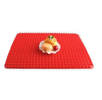 Non-Stick Silicone Pyramid Cooking Mat Baking Mat With Grid Versatile Oven BBQ Cooking Mat Heat-Resistant Mat Kitchen Tools Kitchen Gadgets null