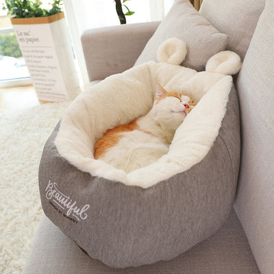 Pet Dog Bed Warming Soft Sleeping Bag Cushion Puppy Kennel null