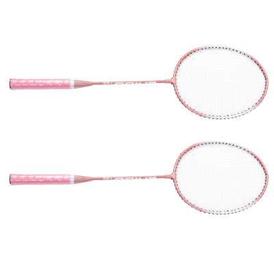 Badminton Rackets Pink Professional Separate Iron Alloy Badminton Rackets for Beginners Student Training null
