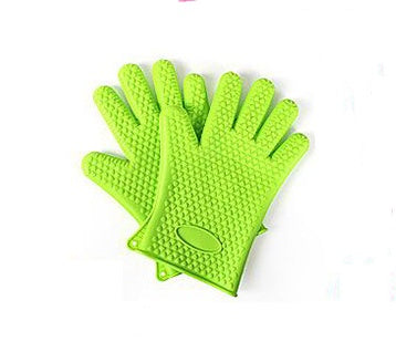 Food Grade Silicone Heat Resistant BBQ Glove Silicone Oven Mitts null
