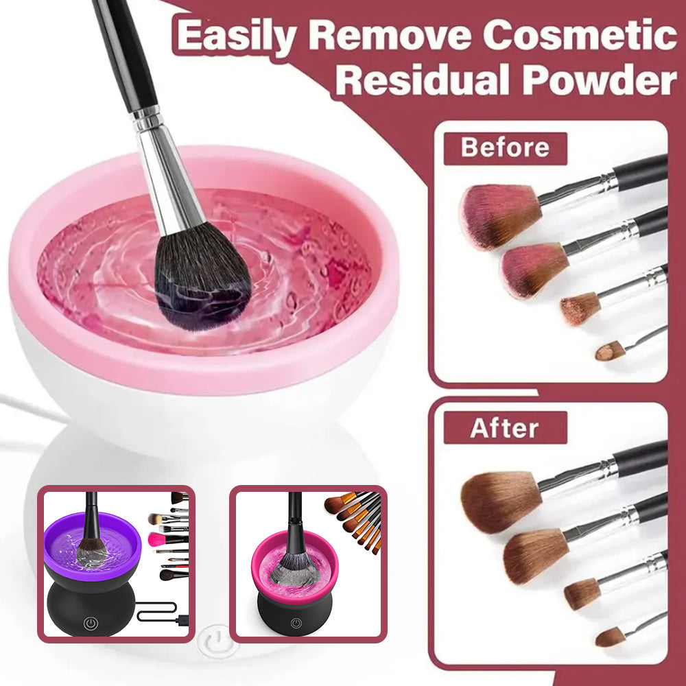 Electric Makeup Brush Cleaner Machine Portable Automatic USB Cosmetic Brush Cleaner Tools For All Size Beauty Makeup Brushes Set null