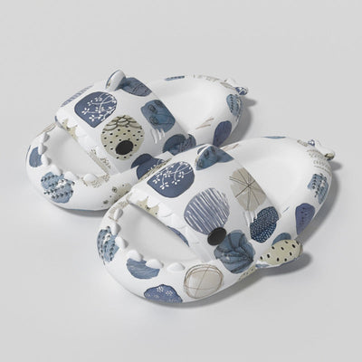 Lovers Shark Slippers Heart Print Shoes Women Men null