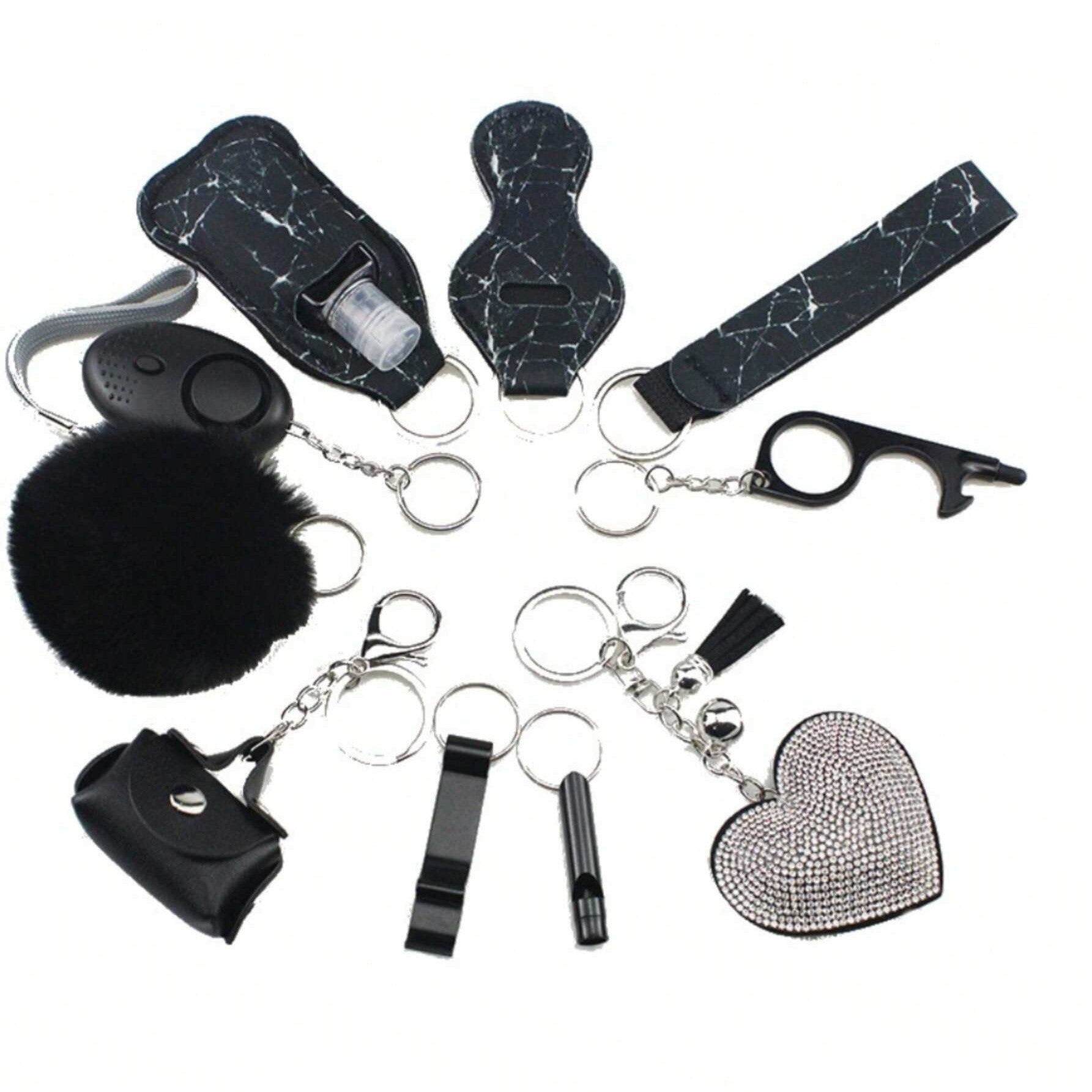 10 PCS Personal Alarm Safety Set null