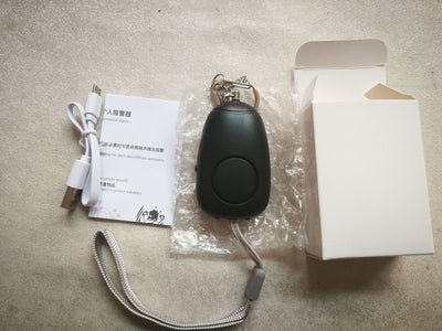 Personal Alarm Rechargeable Women's Personal Alarm Alarm 130dB Portable Alarm Bag Anti-theft Device null