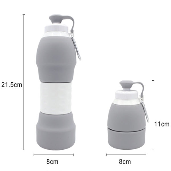 Silicone folding water bottle null