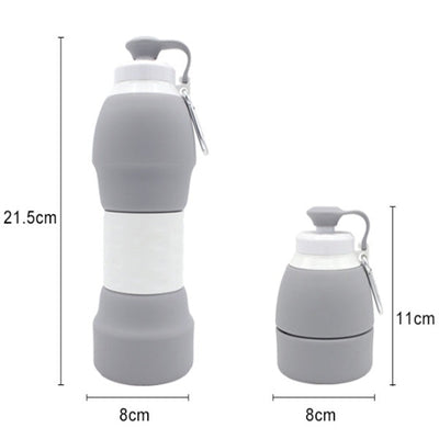 Silicone folding water bottle null
