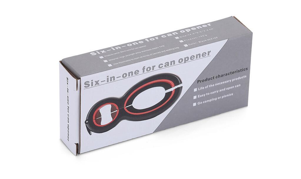 Multifunctional Easy Opener Six in One Bottle Can Opener null