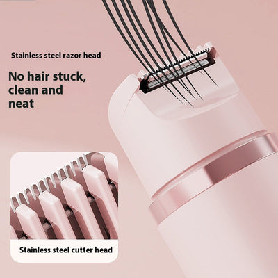Dual-Head Electric Shaver Painless Women's Epilator Bikini Hair Removal Device Automatic Hair Trimmer Underarm Facial Lips Leg null