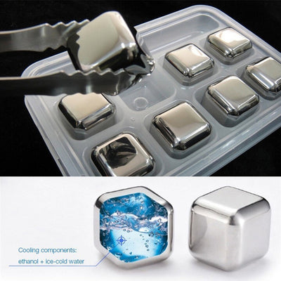 Ice Cubes Set Herbruikbare Chilling Stones Voor Whiskey Cooling Cube Koelen Rots Party Bar Tool null