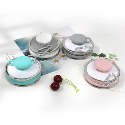 500ML Silicone Water Bottle Cup Foldable Leak Proof Portable Sports Travel Water Bottles For Outdoor Travel Gym Hiking Reuseable Kitchen Gadgets null