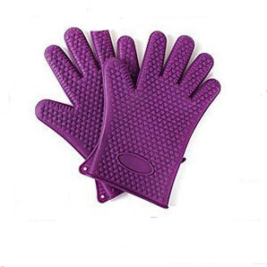 Food Grade Silicone Heat Resistant BBQ Glove Silicone Oven Mitts null