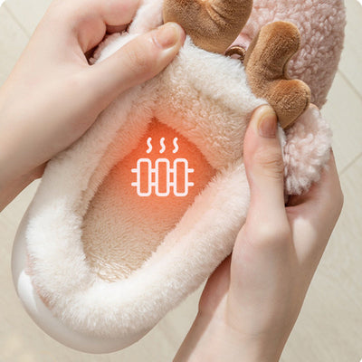 Christmas Shoes Winter Home Slippers Elk Soft Cozy Bedroom Slipper Slip On House Shoes null