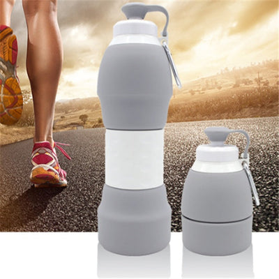 Silicone folding water bottle null