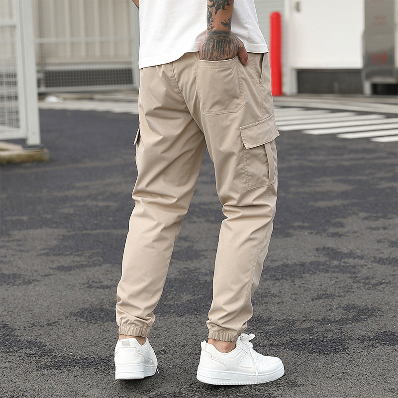 Men's Overalls Loose Casual Cropped Pants null
