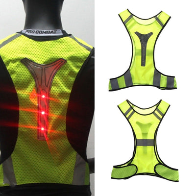 Fluorescent vest LED light reflective vest null