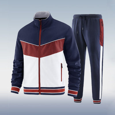 Trend Casual Two-piece Suit Long Sleeve Trousers Suit null