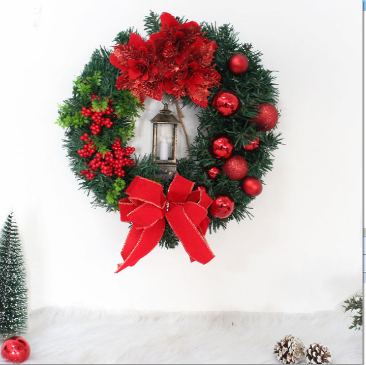 Christmas Light Wreath Door And Window Decoration Vine Ring null