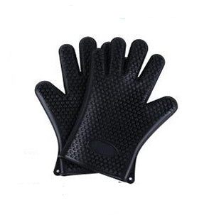 Food Grade Silicone Heat Resistant BBQ Glove Silicone Oven Mitts null