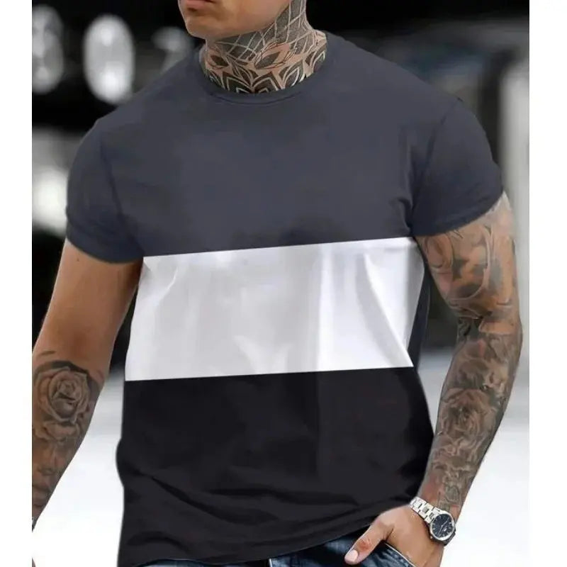 Men's T-shirt 3D Printing Athletic Clothing null