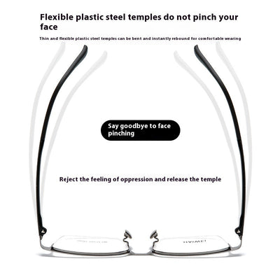 Ultra-light Titanium Frame Plastic Steel Leg Glasses null
