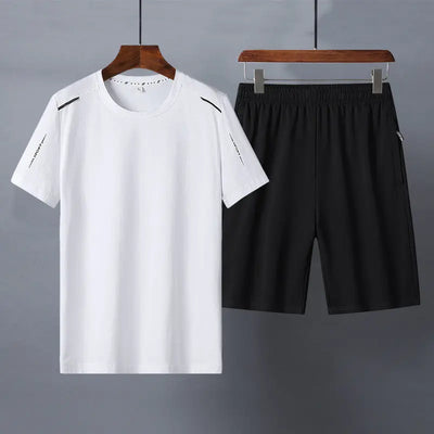 Cotton Short-sleeved T-shirt Trousers Casual Suit null