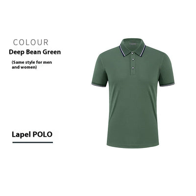 Mercerized Cotton Culture Lapel Short Sleeve null