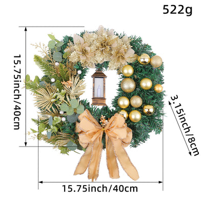 Christmas Light Wreath Door And Window Decoration Vine Ring null
