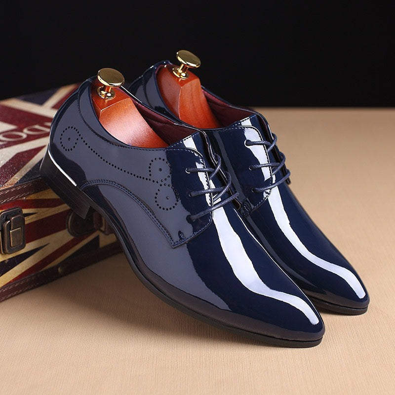 Men Leather Shoes Men Business Casual Dress Shoes Business Casual Leather Shoes Slip-on Black Driving Shoe For Men null