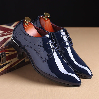Men Leather Shoes Men Business Casual Dress Shoes Business Casual Leather Shoes Slip-on Black Driving Shoe For Men null