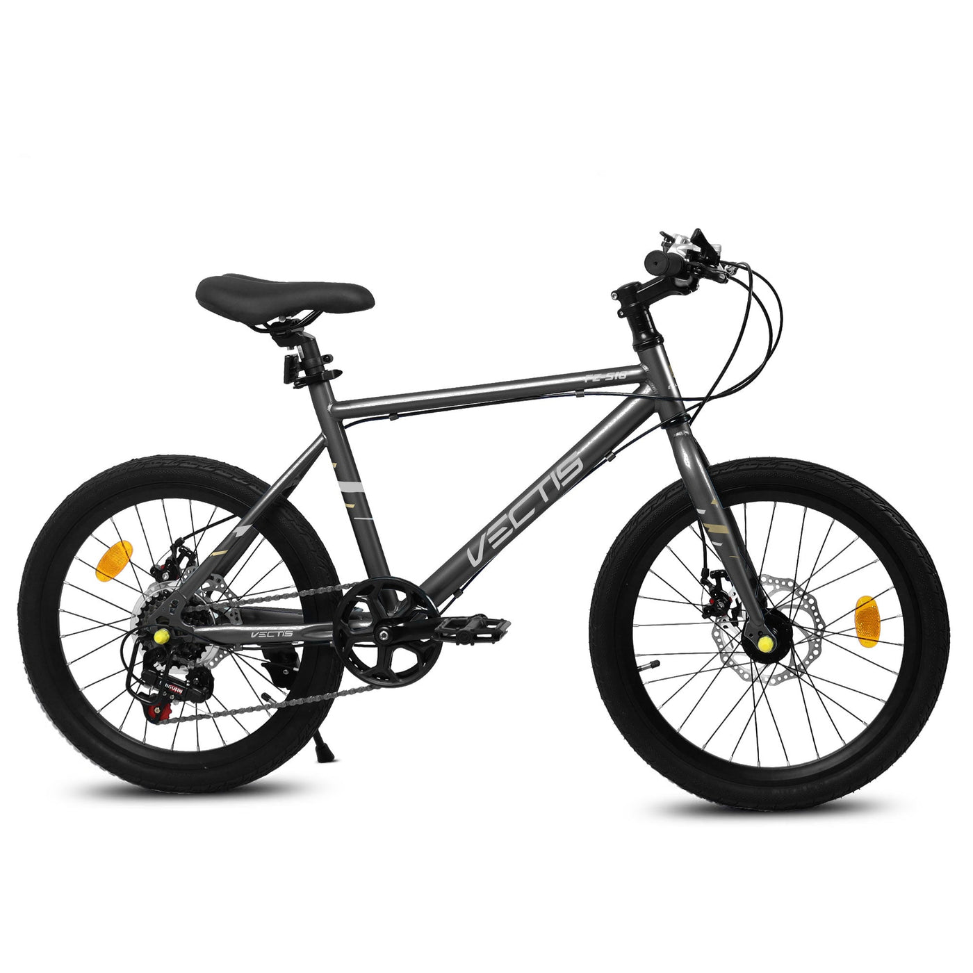 A20183 Kids Bike For 6-12 Years Old, 20 Inch Children's Bicycle For Boys Girls, 7-Speed Steel Frame, , Dual Disc Brakes, 20x1.75 Inch Tires Road Bike, 4 Color Options null