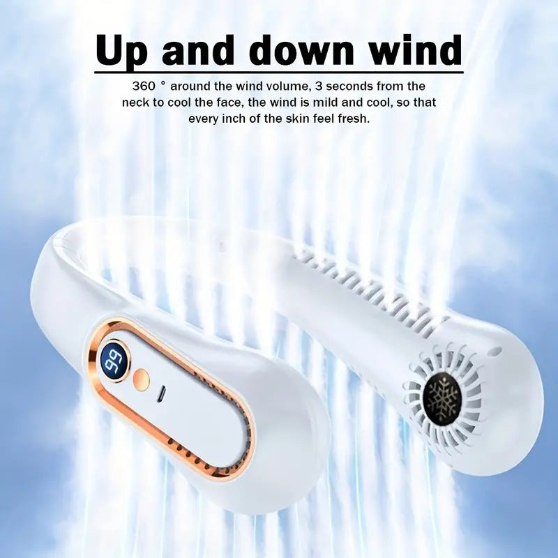 Portable Small Bladeless Cooling Halter Fan null
