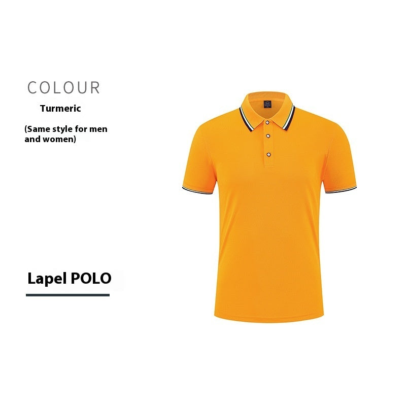 Mercerized Cotton Culture Lapel Short Sleeve null