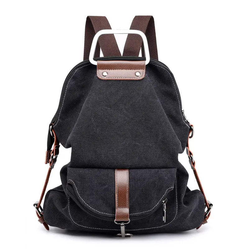 Canvas backpack women bag null