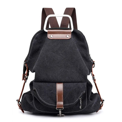 Canvas backpack women bag null