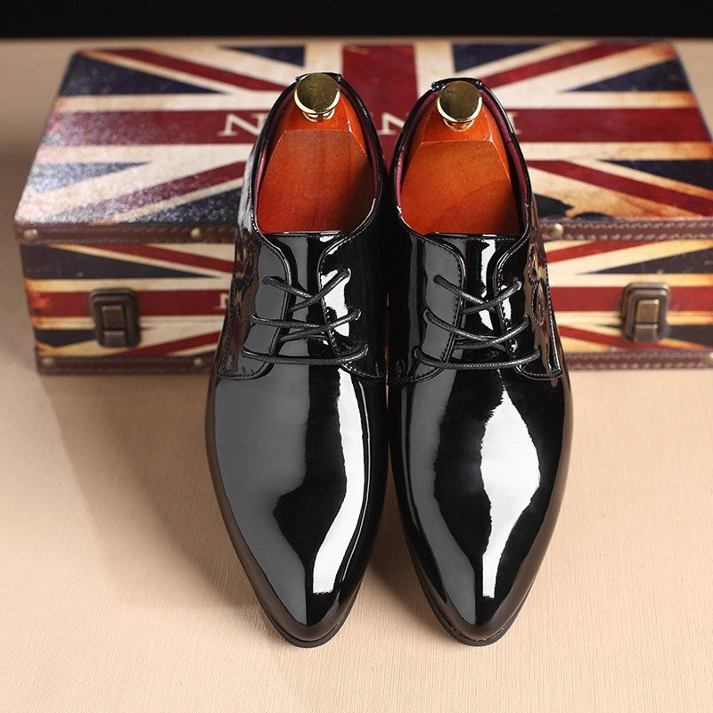 Men Leather Shoes Men Business Casual Dress Shoes Business Casual Leather Shoes Slip-on Black Driving Shoe For Men null