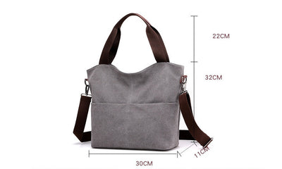 Shoulder women bag canvas bag null