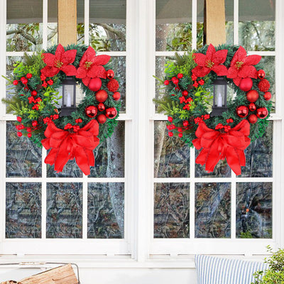 Christmas Light Wreath Door And Window Decoration Vine Ring null