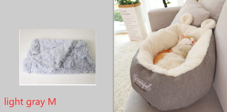 Pet Dog Bed Warming Soft Sleeping Bag Cushion Puppy Kennel null