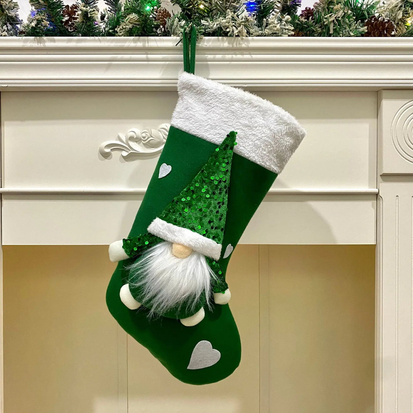 Christmas Decorations Gift Bag Christmas Sequins Faceless Doll Pendant null