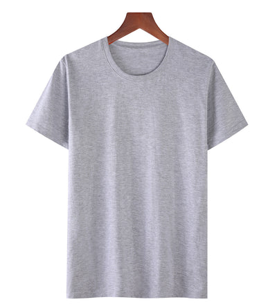 Solid Color Loose Half Sleeve Men's T-shirt null