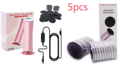 Electric Foot Callus Remover Foot Care File Heels Dead Skin Pedicure Tool Electronic Foot Grinder And Replacement Sandpaper null