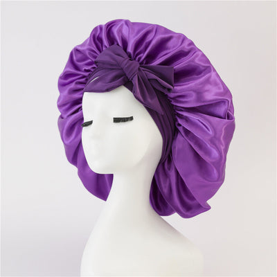 New Silk Bonnet For Sleeping Women Satin Bonnet Hair Bonnet Night Sleep Cap Scarf Wrap For Curly Hair With Tie Band For Curly Hair null
