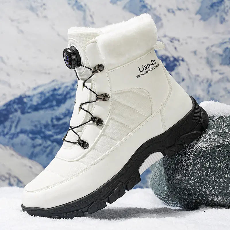 Warm Snow Boots Fleece-lined Thickened Men null