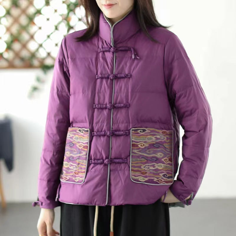 Women's Clothing Short Embroidery Down Jacket Shoppers Synchrony