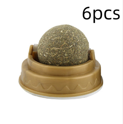 Catnip Balls Cat Treats Rotary Molar Teeth Cleaning null