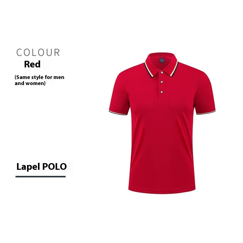 Mercerized Cotton Culture Lapel Short Sleeve null