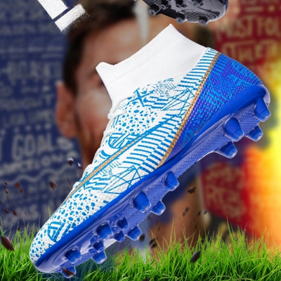 New Breathable Sports High-top Firm Ground Soccer Shoes null