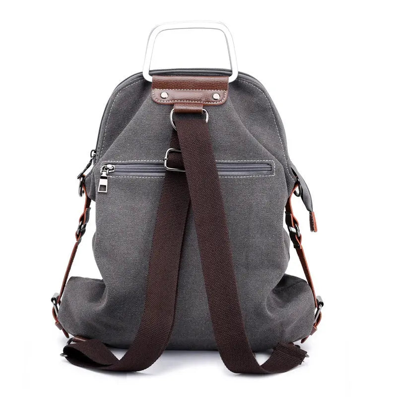 Canvas backpack women bag null