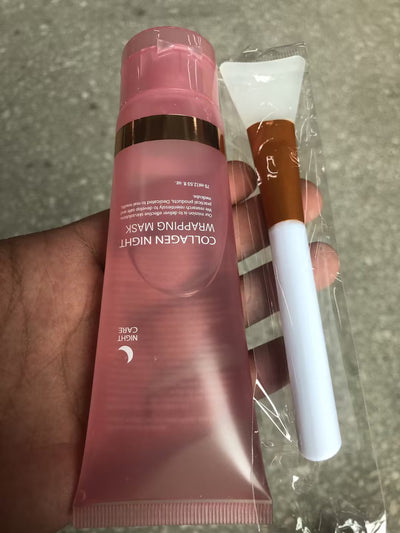 Face Night Mask Collagen Wrapping Mask Natural Ingredients Firming Elasticity & Hydration Anti-wrinkle For Skin Care null